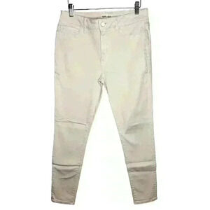 Warp+Weft women's light pink denim jeans JFK new york city skinny size 8